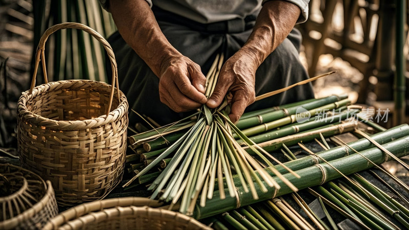 竹编工艺匠心独具传统非遗手工