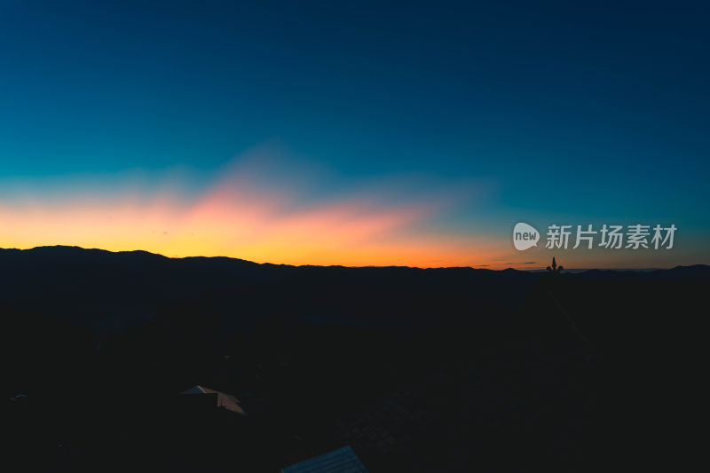 日落晚霞