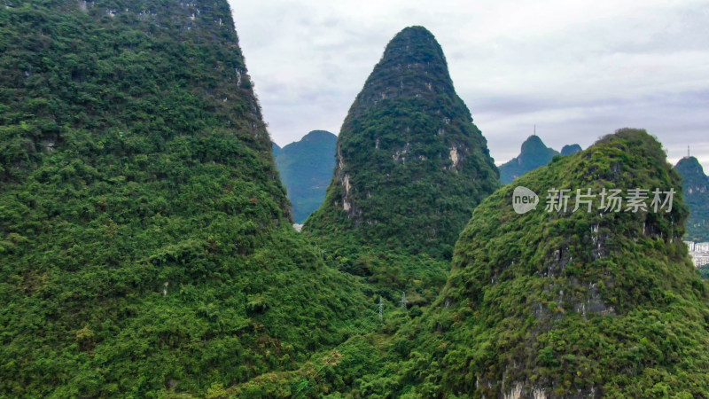 航拍阳朔龙脊山