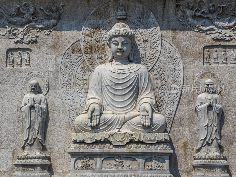 浙江舟山普陀山宝陀讲寺风光