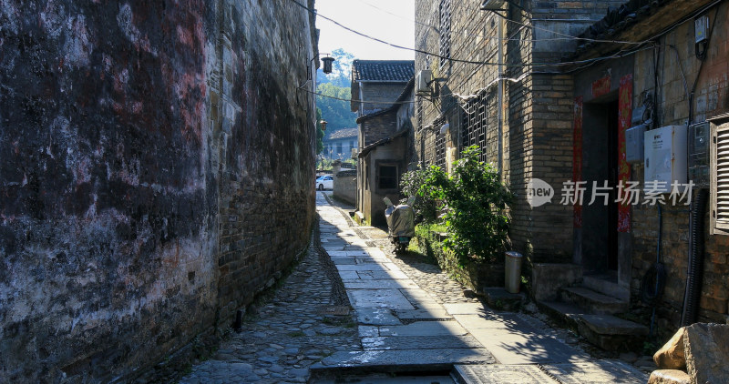 瑶里古镇 老街 巷道 阳光