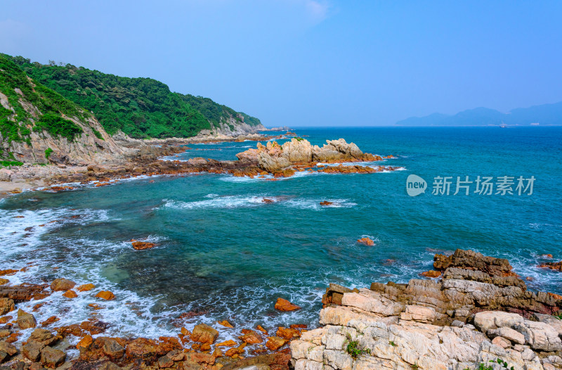 深圳大鹏半岛东西涌穿越海岸山林岛屿风光