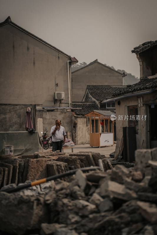 江南水乡古街农村改造前景象