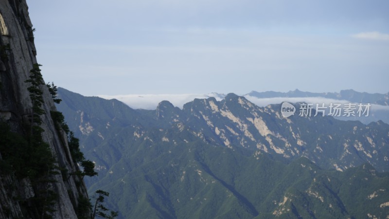 陕西华山山顶的风光