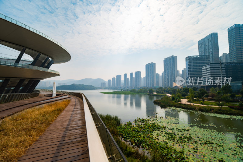 长沙梅溪湖公园 梅溪湖城市岛