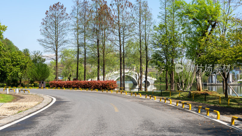 湖北黄石磁湖情人路风景