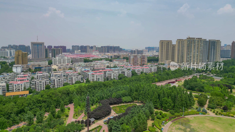 河南漯河沙澧河风景区航拍