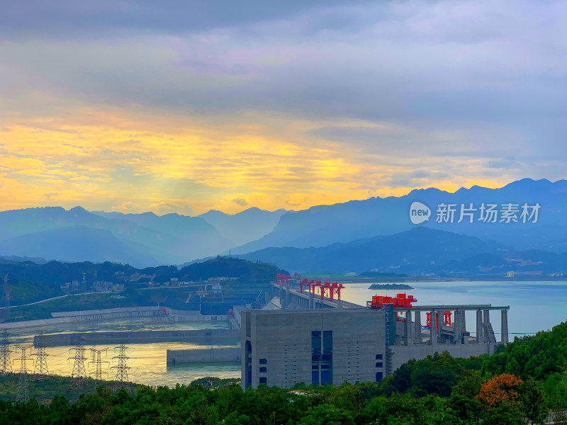 湖北宜昌三峡大坝风景区旅游风光