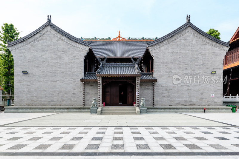 湖南长沙古开福寺寺院建筑