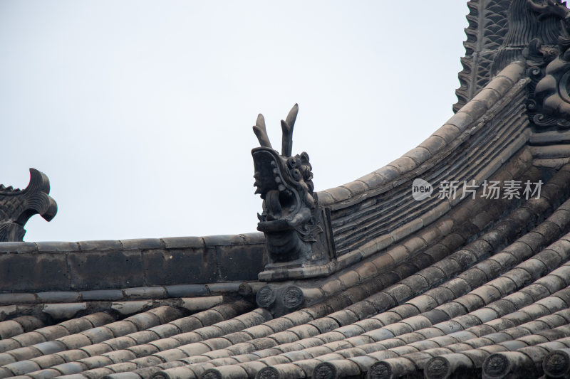 山西大同华严寺屋顶装饰