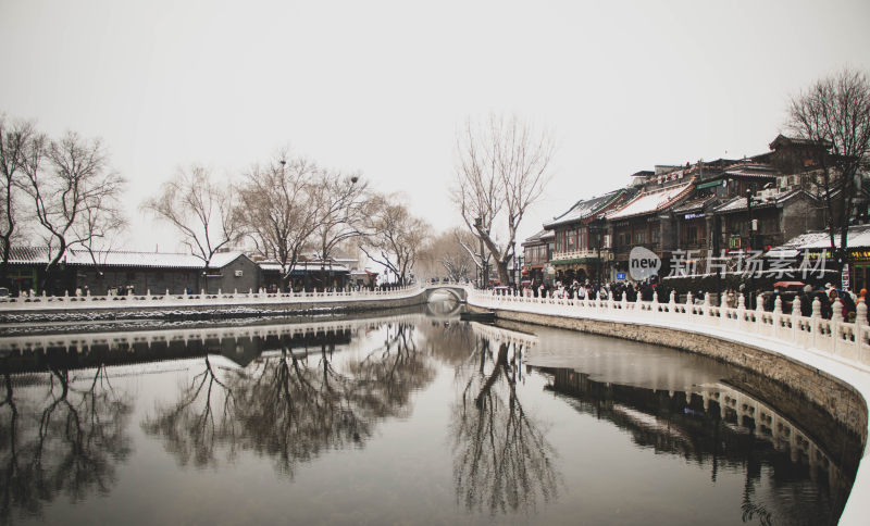 后海雪景