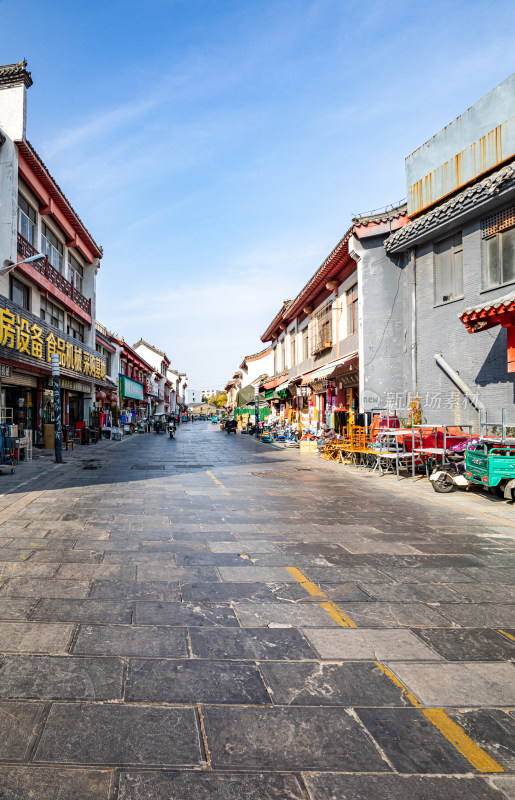 济宁竹竿巷中式风格街道景象景观