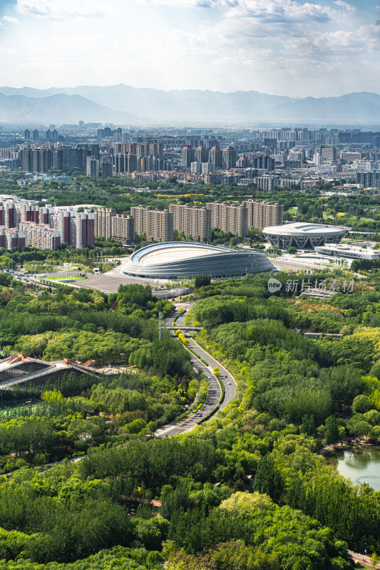 国家速滑馆冰丝带城市建筑