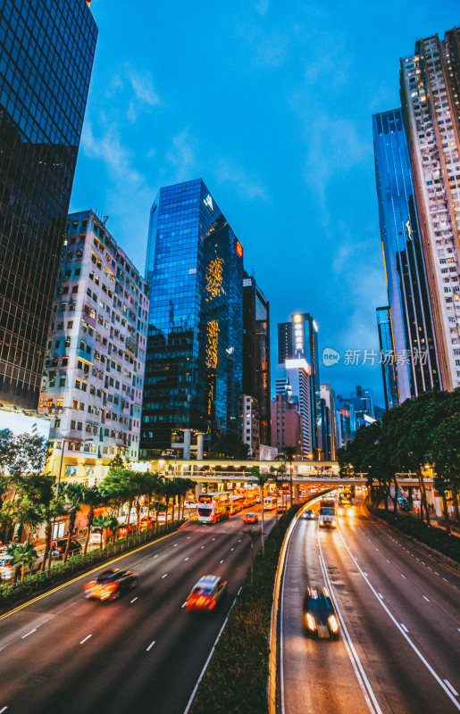 香港城市夜景风光