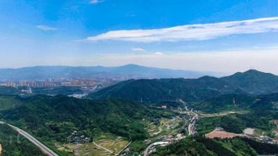 祖国大好河山青山绿水自然风光航拍图