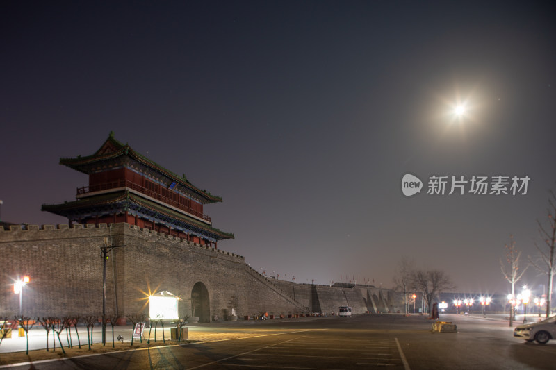 正定南城门夜景