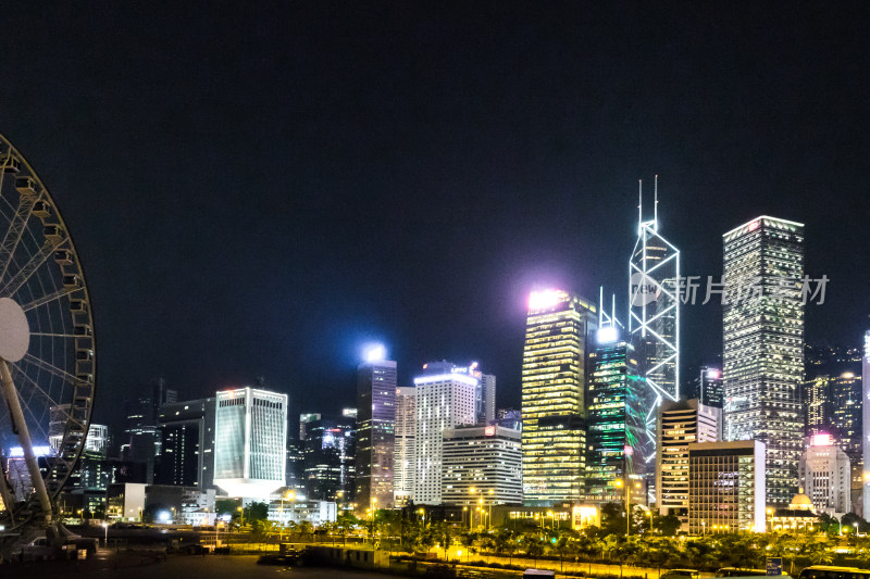 香港中环夜景