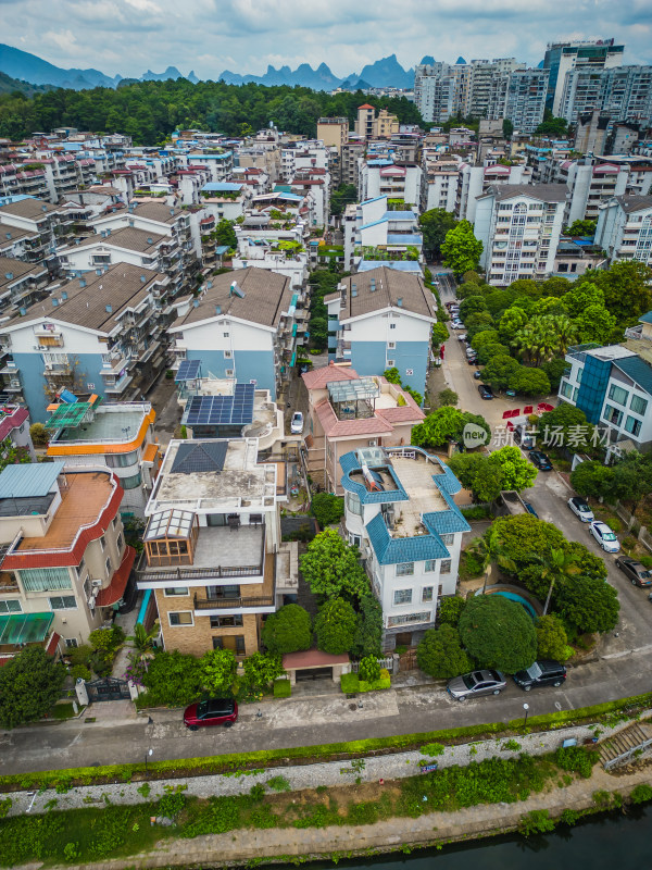 桂林小东江周边城市建筑