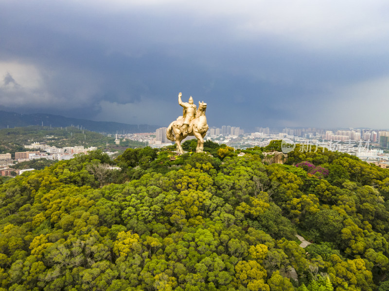 福建泉州城市风光旅游景区地标建筑航拍