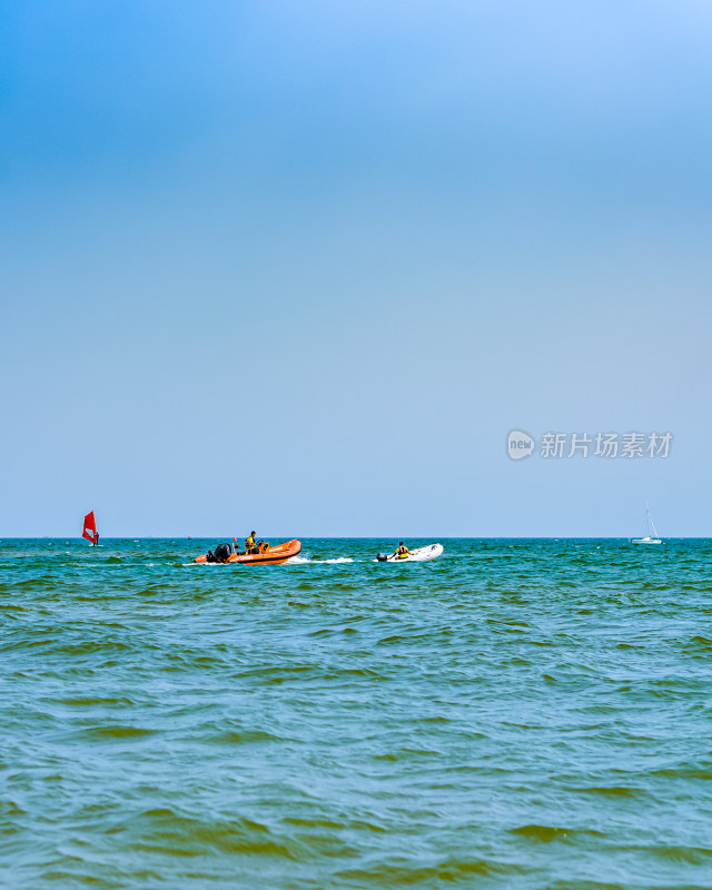 秦皇岛北戴河夏日海滨风光