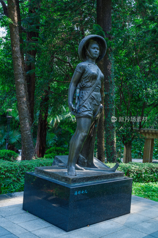 广州雕塑公园海的女儿女性形象雕像