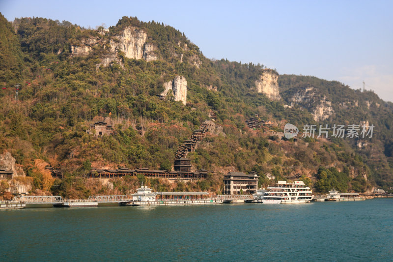 湖北宜昌三峡人家景区长江西陵峡灯影峡江域