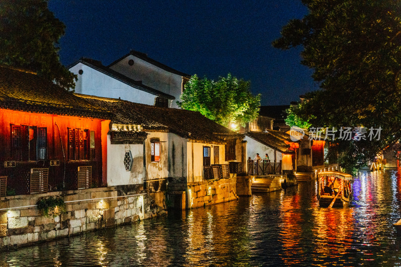 湖州南浔古镇夜景