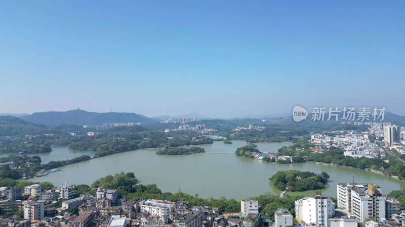 航拍惠州西湖景区