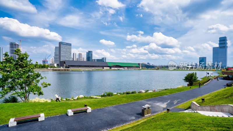 成都天府新区的天府公园实景