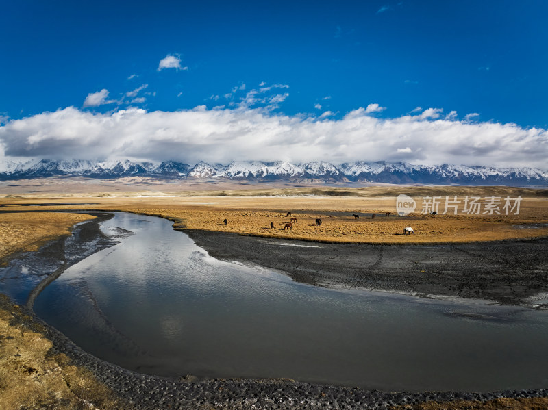 新疆的雪域高原美景