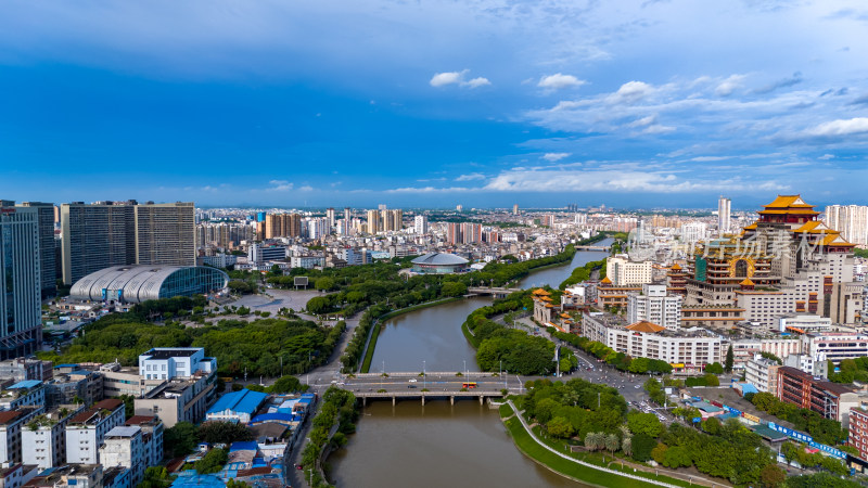 玉林城市风光航拍图