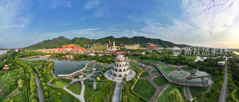 洛阳旅游灵山寺风景区全景图