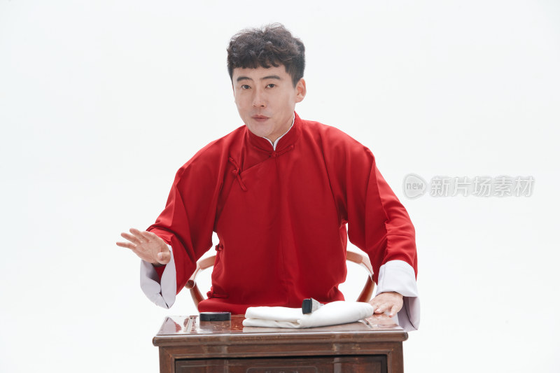 中国传统曲艺相说书人演艺术形象