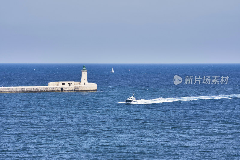 马耳他瓦莱塔海港风光