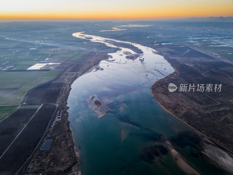 中国江河母亲河黄河生态湿地环境