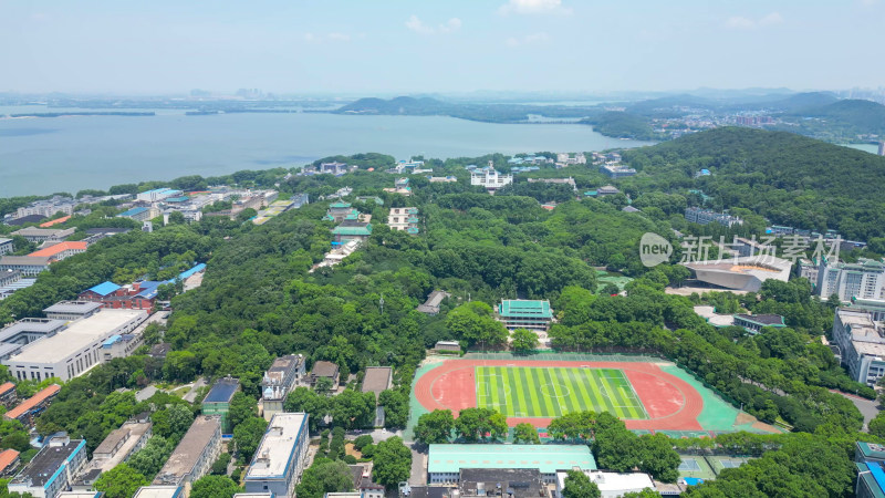 航拍湖北武汉大学