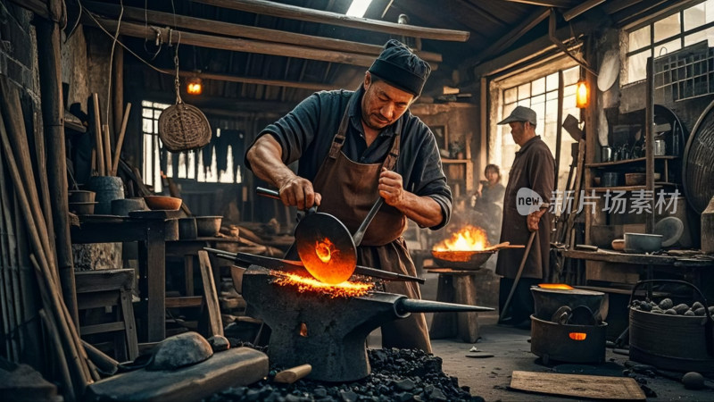 铁匠打铁匠心铸造的时代