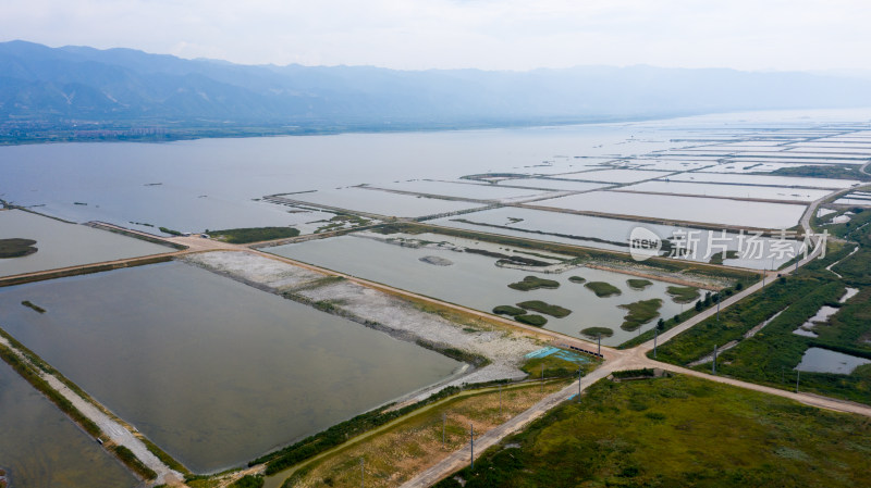 山西运城盐湖航拍