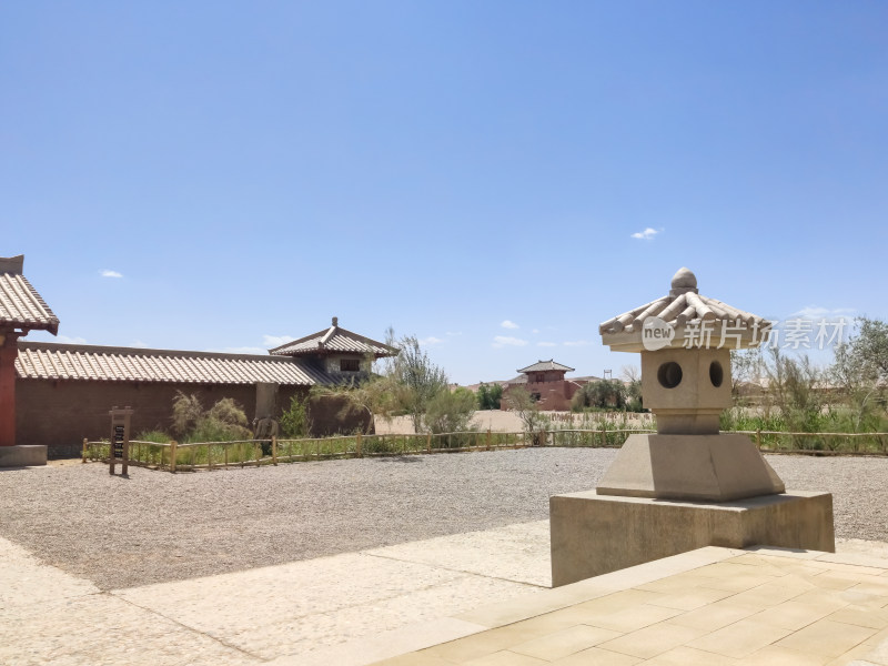 晴朗的夏日，敦煌阳关景区