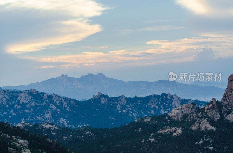 青岛崂山夕阳风光