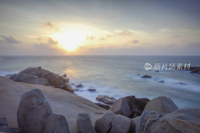 文昌石头公园海上日出