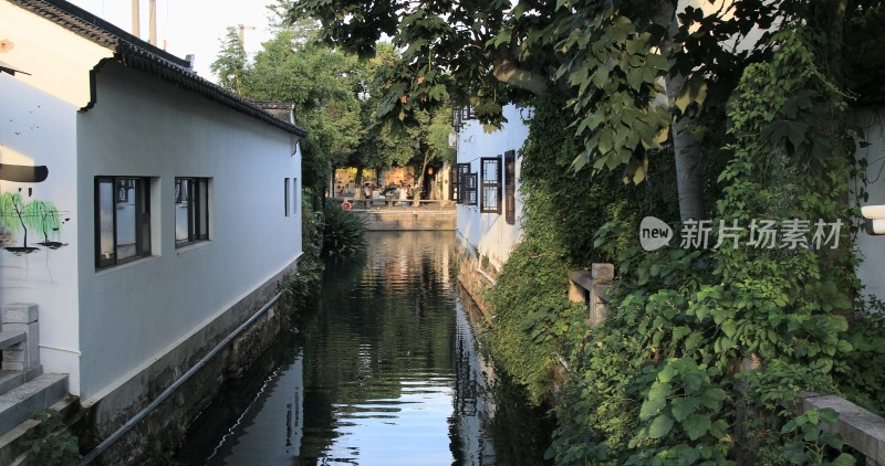 江南水乡沿河民居 苏州平江路