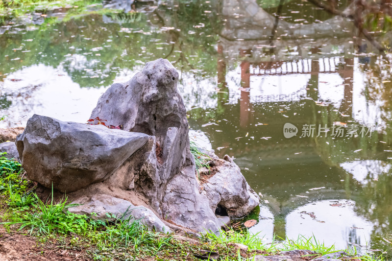 南京钟山风景名胜区明孝陵中的建筑风景