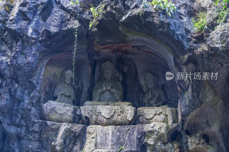 杭州飞来峰景区青林洞风景