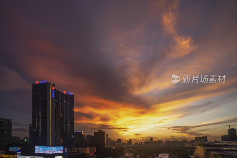 中国广东东莞都市夜景