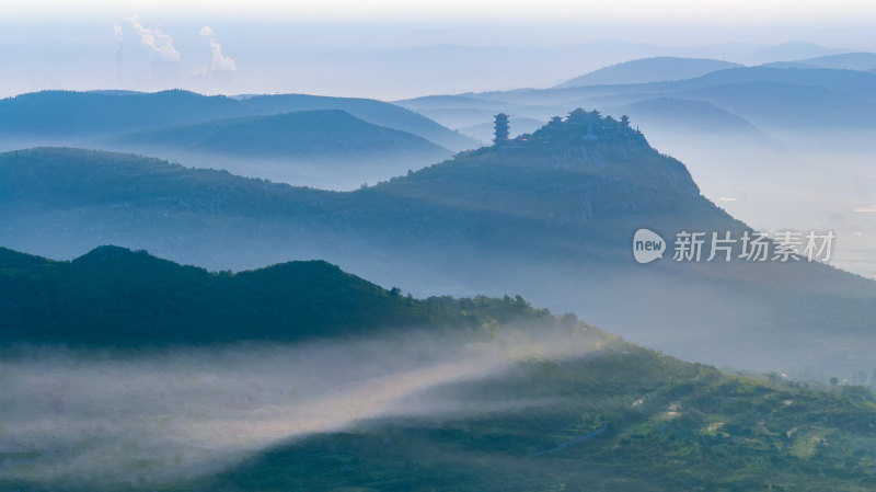 层峦叠嶂的山东枣庄石榴园景区