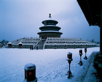 天坛祈年殿雪景