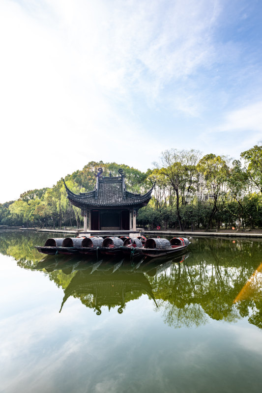 浙江绍兴柯桥柯岩鉴湖景区景点景观