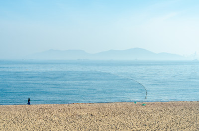 蓝天碧海沙滩