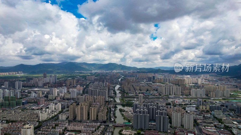 浙江温州城市风光航拍